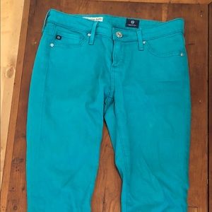 AG Jeans The Legging Ankle in Teal